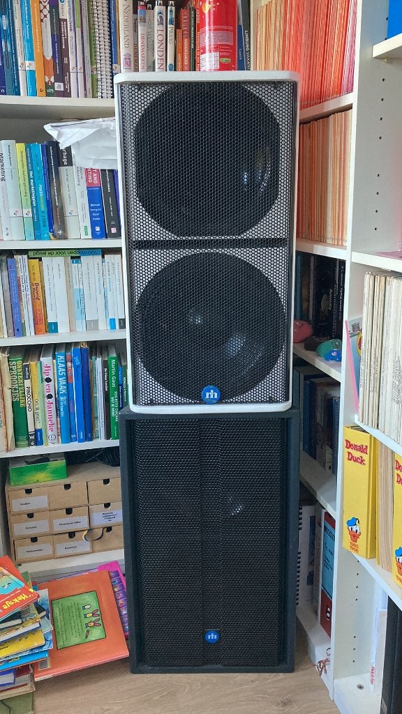 2 x Renkus Heinz SR5, Autres marques, Enlèvement, Utilisé, Enceintes stéréo