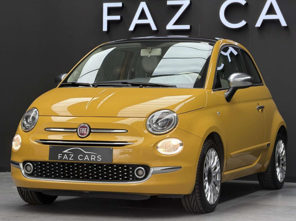 Fiat 500 1.2i Lounge * 1ER PROP + T.PANO + CARPLAY + GARANTI, Voorwielaandrijving, Stof, Gebruikt, 115 g/km