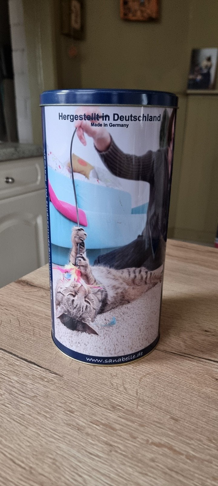 Bewaarblik kattenvoer Sanabelle

Hoogte 30 cm
Breedte 15 cm, Ophalen, Zo goed als nieuw