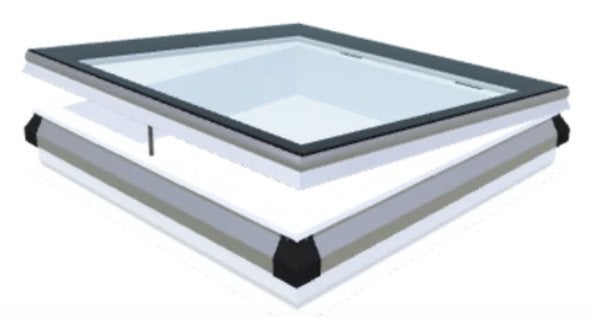 iWindow  Skylux 100x100 cm opengaand, Doe-het-zelf en Bouw, 80 tot 120 cm, 80 tot 120 cm, Ophalen of Verzenden, Zo goed als nieuw