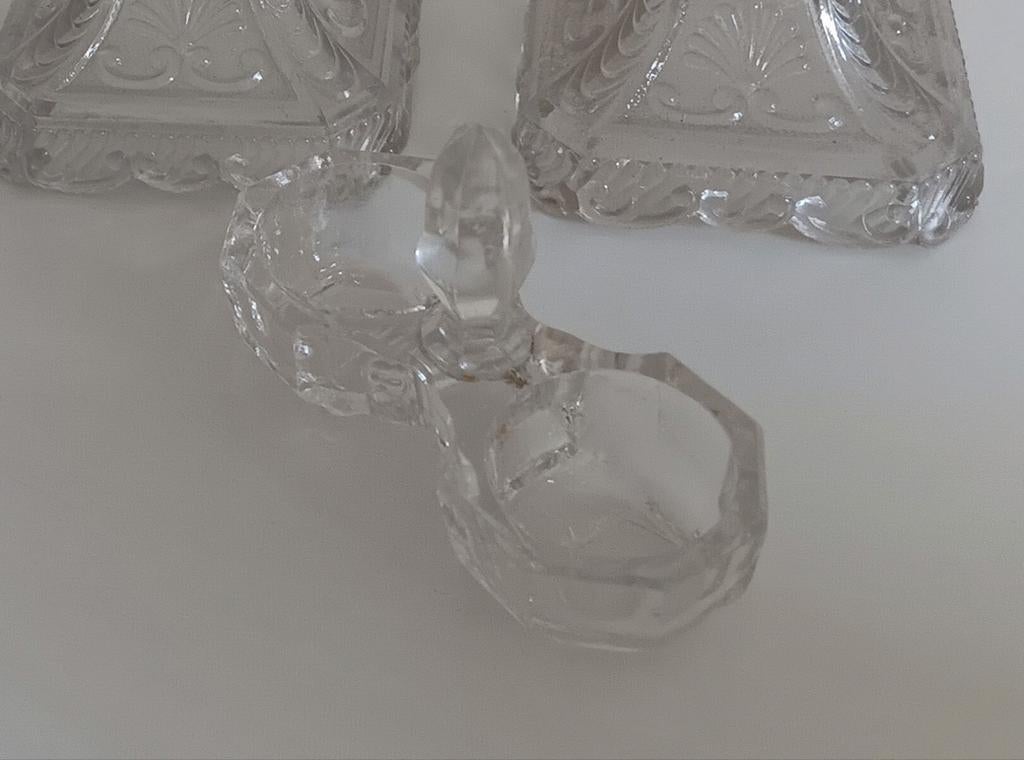 Antiek glazen zoutpotje, Antiek en Kunst, Ophalen