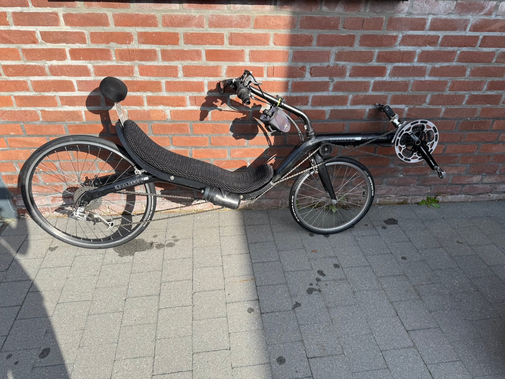 Ligfiets lowracer Challenge Fujin, Fietsen en Brommers, Ophalen, Gebruikt, Velgrem, Bovenstuur