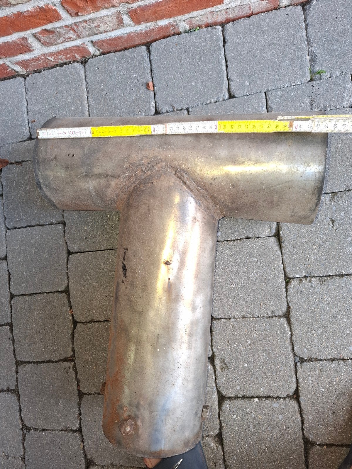 inox T voor op schouwpijp, Maison & Meubles, Cheminées, Enlèvement