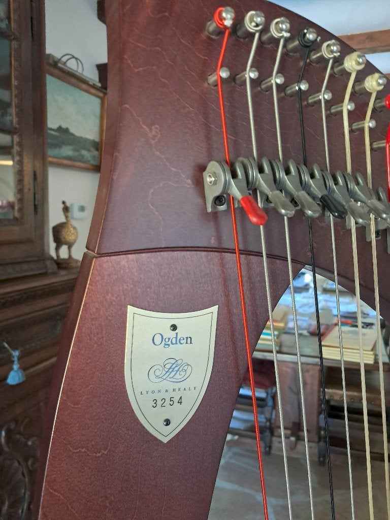 Te koop klepjesharp OGDEN Lyon and Healy met darmsnaren, Ophalen, Zo goed als nieuw