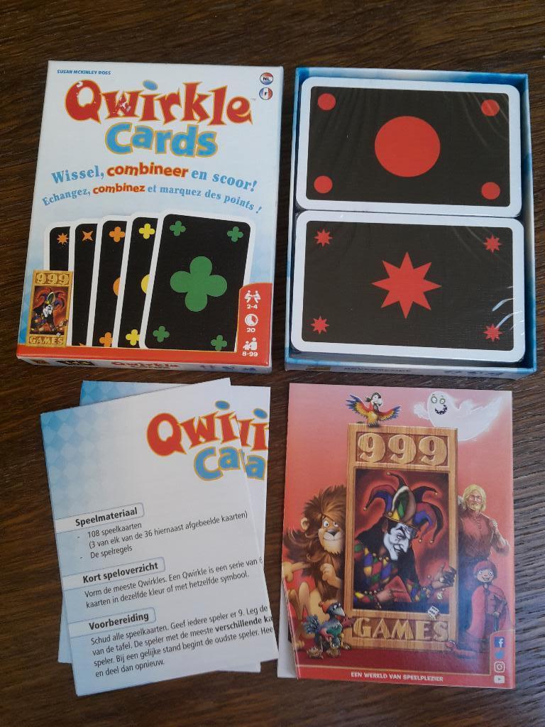 Nieuw kaartspel Qwirkle Cards, 2-4 sp., 999, + gratis promo, Ophalen of Verzenden, Nieuw, 999 Games