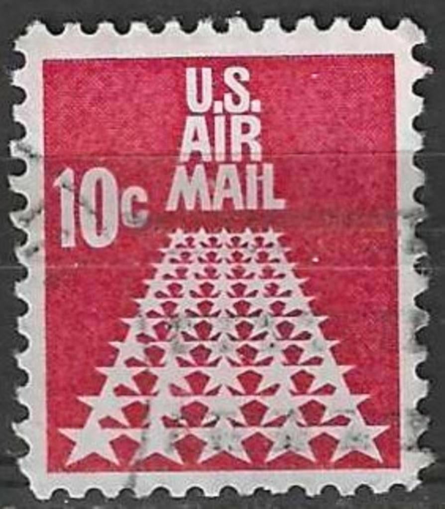 USA 1968 - Yvert 69PA - Autobaan met 50 sterren (ST), Verzenden, Gestempeld