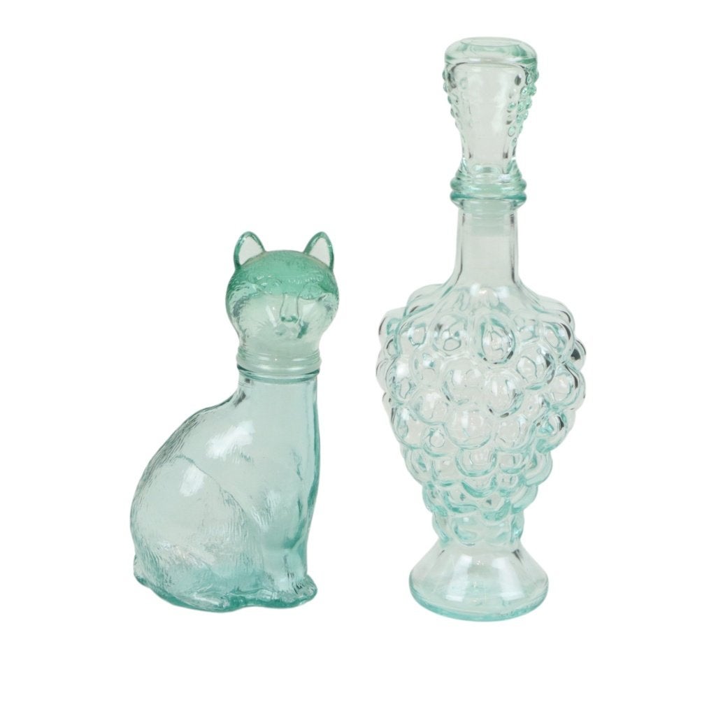 Italiaanse Druiventros en Kat Karaf Wijn Vetreria Etrusca, Antiek en Kunst, Ophalen of Verzenden