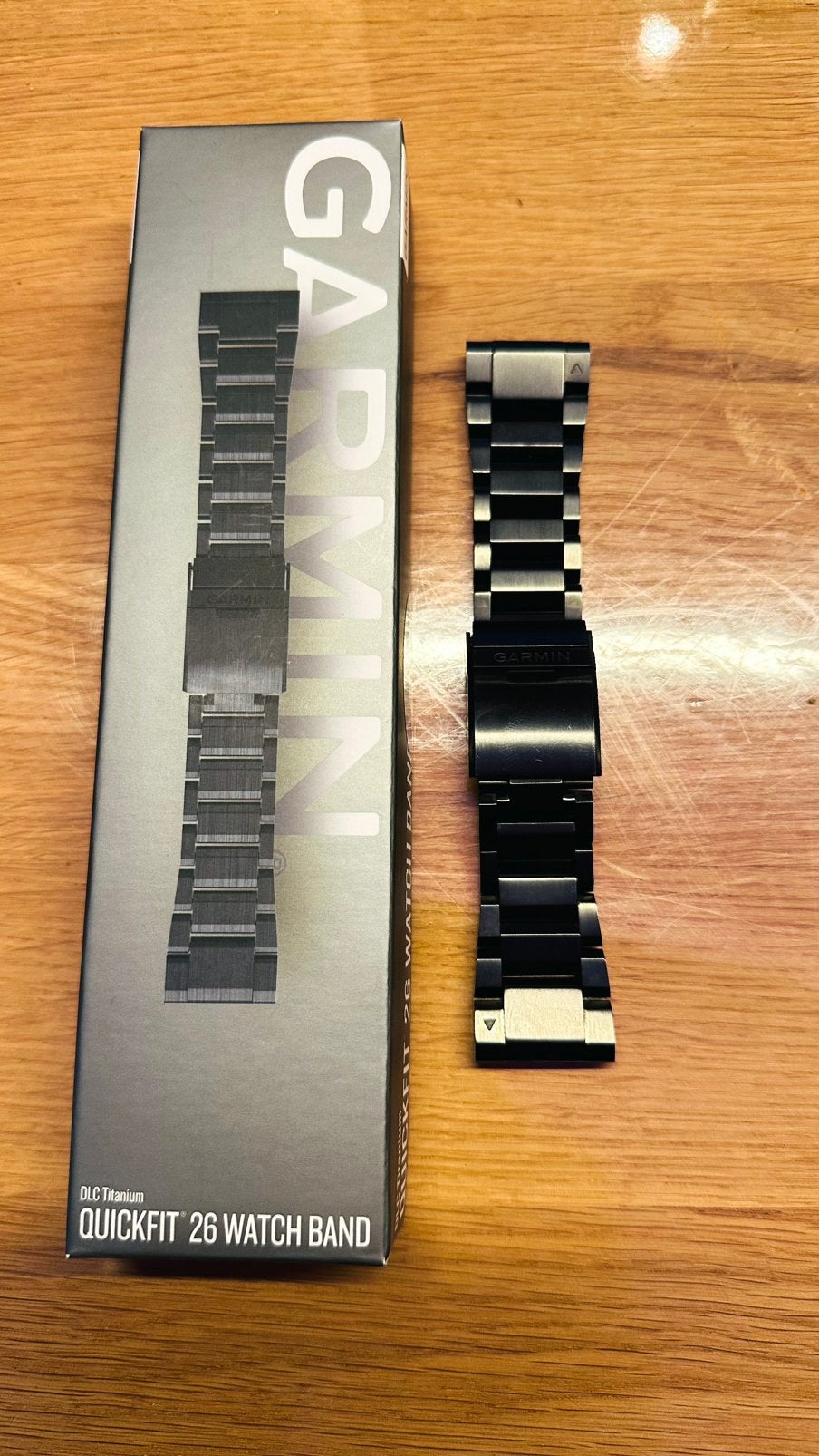 Bracelete Garmin QuickFit DLC Tianium 26mm, Enlèvement ou Envoi, État, Comme neuf