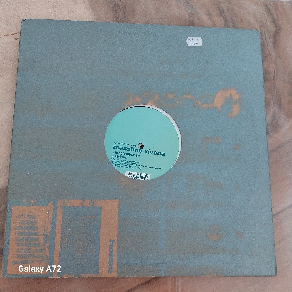 massimo vivona mechanicman 12 inch maxi, Cd's en Dvd's, Vinyl | Dance en House, Gebruikt, Ophalen of Verzenden, Techno, 12 inch