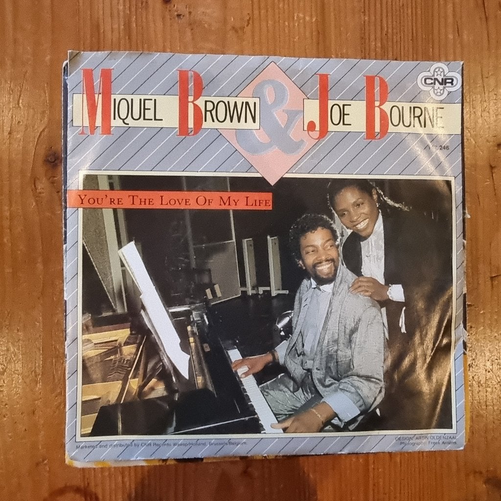 7" Miquel Brown & Joe Bourne - You're the love of my life, CD & DVD, Enlèvement ou Envoi, Utilisé, 7 inch, R&B et Soul