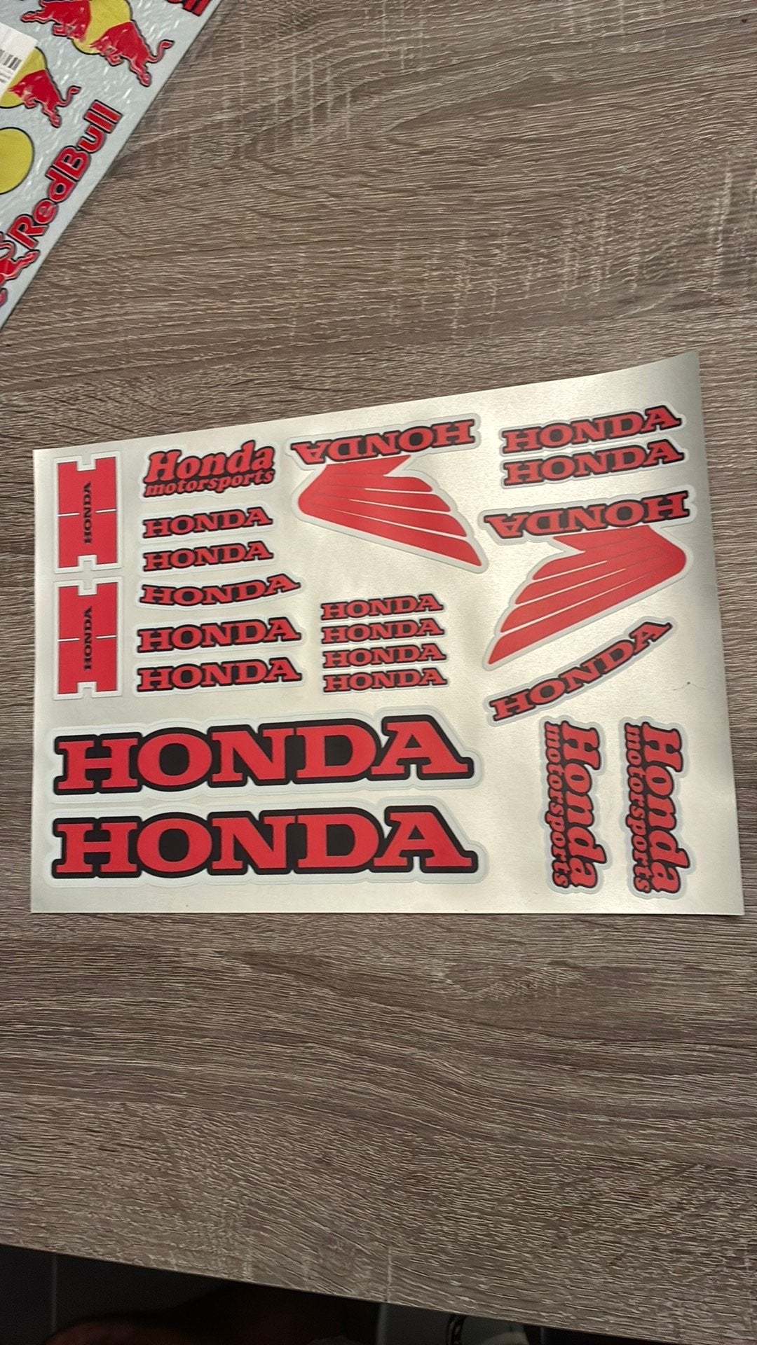 Honda Stickers, Motoren, Ophalen of Verzenden