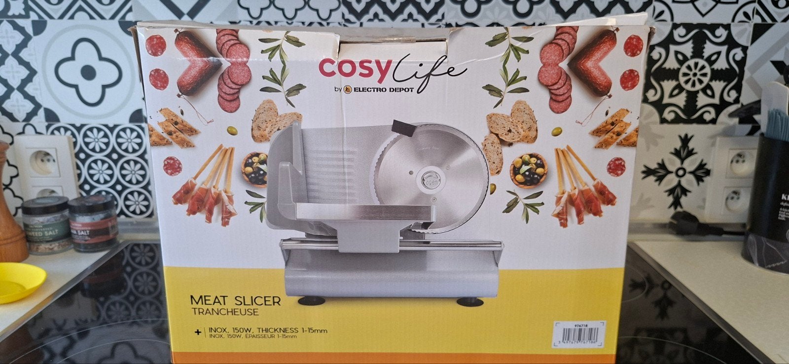 Trancheuse Électrique CosyLife, Zakelijke goederen, Horeca | Keukenapparatuur, Reinigen, Ophalen of Verzenden