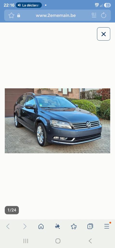 Vw passat hightline 2l 36cv 2011, Cuir, Euro 5, Achat, Beige