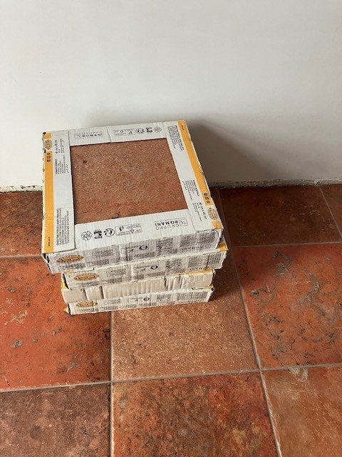 Vloertegel terracotta Rosso Sienna 40 x 40, Doe-het-zelf en Bouw, Tegels, Ophalen, Nieuw, Keramiek, Vloertegels