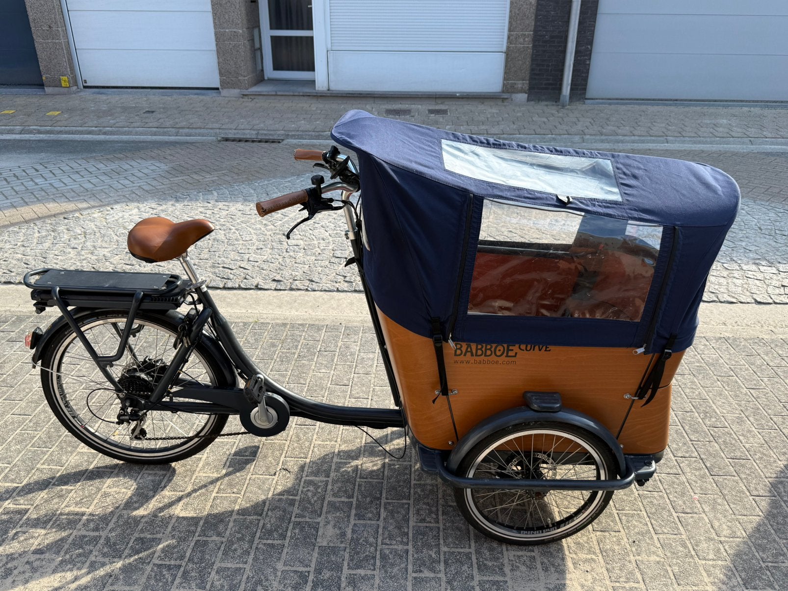 Babboe curve-e, 4 kinderen of meer, Zo goed als nieuw, Elektrisch, Schijfrem