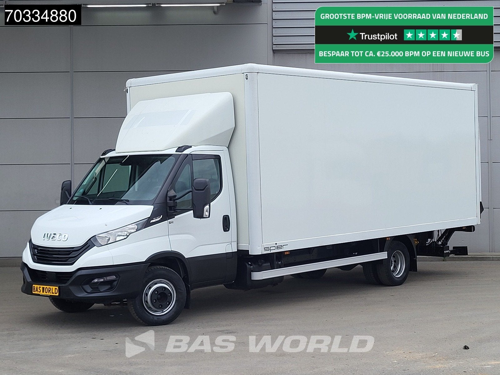 Iveco Daily 72C21 3.0L Automaat 1000KG Laadklep Luchtvering, Achat, Euro 6, Entreprise, 210 ch