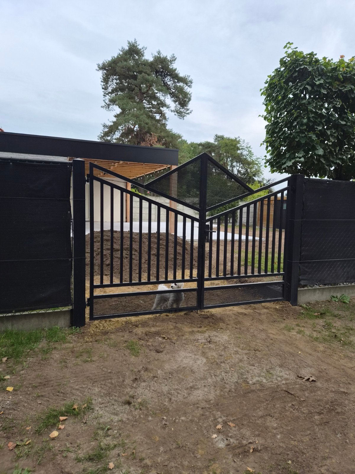 Tuinpoort, gegalvaniseerd, Jardin & Terrasse, Portail battant, 150 à 200 cm, 150 à 200 cm, Enlèvement