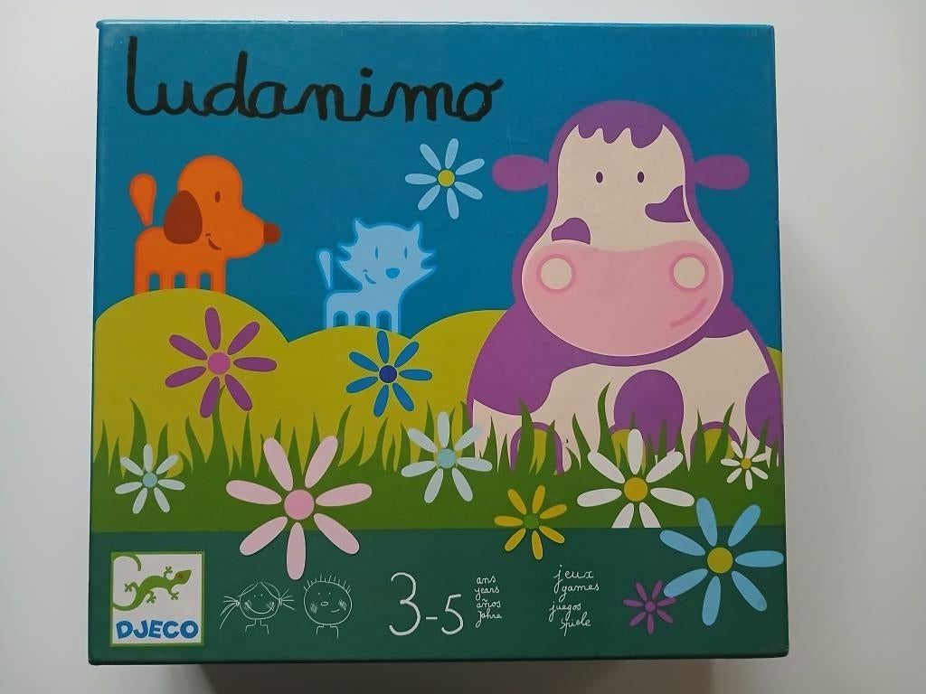 Ludanimo: 3 spelletjes voor 3-5 jaar (1-4 spelers) - DJECO, Hobby en Vrije tijd, Ophalen, Zo goed als nieuw, Djeco