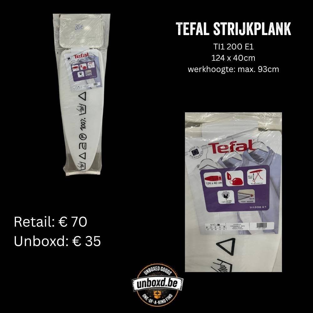 Tefal strijkplank TI1 200 E1 – 124  40 cm, Elektronische apparatuur, Ophalen, Nieuw, Contact-be@groupeseb.com, Groupe SEB Belgium SA/NV (Tefal)