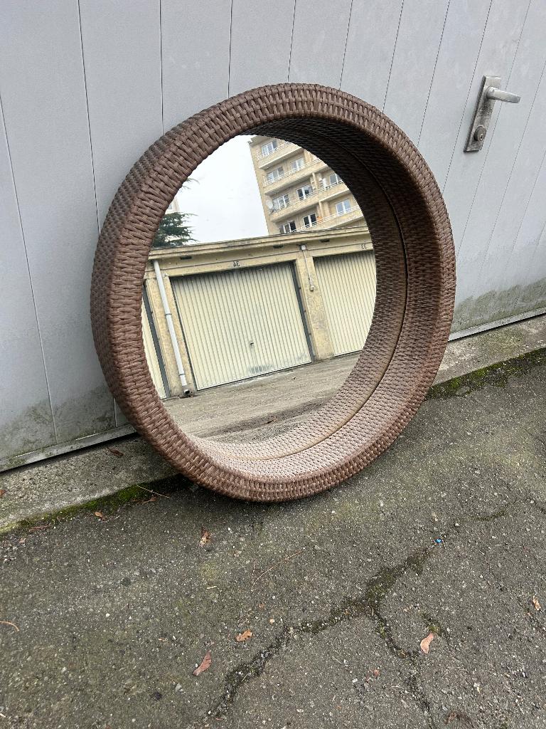 Grand miroir 77 cm IKEA, Maison & Meubles, Moins de 100 cm, Rond, Enlèvement, Utilisé
