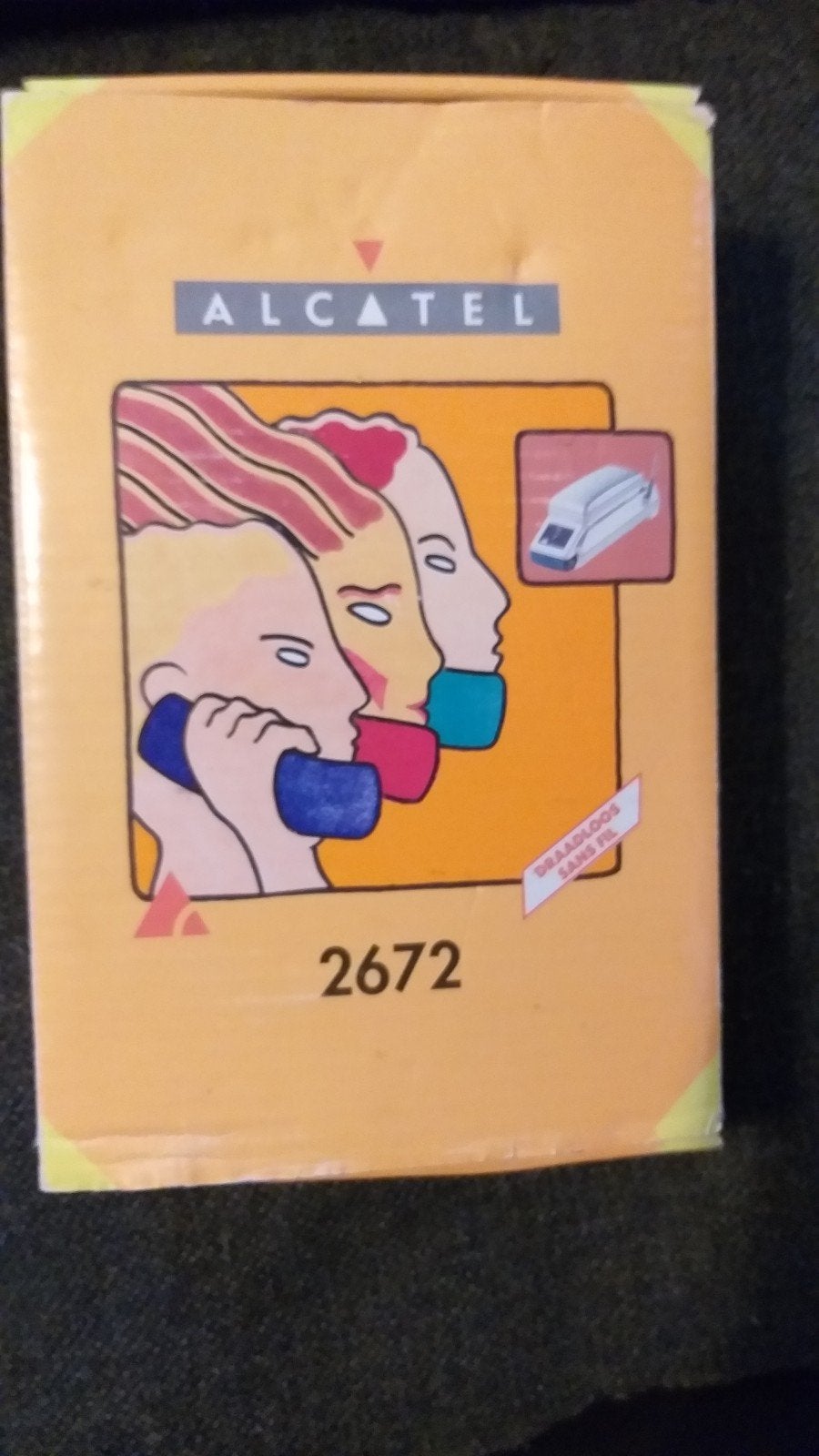 Téléphone sans fil rétro vintage Alcatel 2672 des années 90, Enlèvement, Neuf