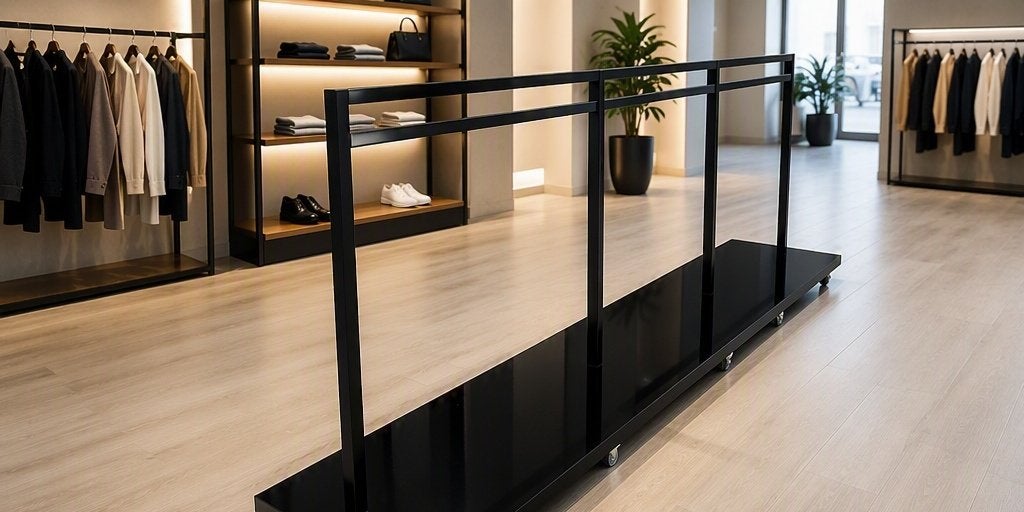 Portant professionnel double face noir laqué 328 cm, Vêtements | Femmes, Portants à vêtements, Utilisé, Avec roues, Enlèvement