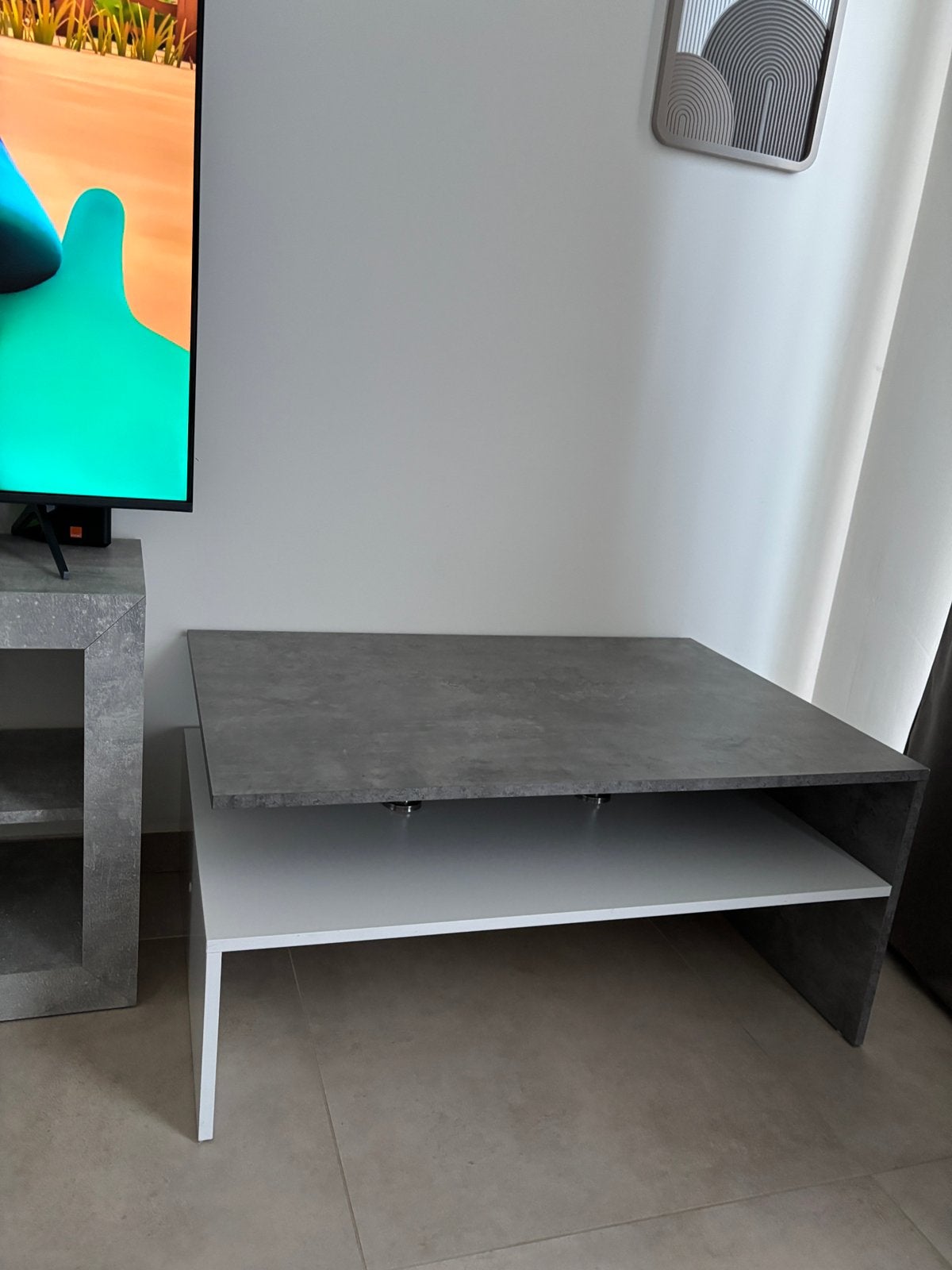 Tv meubel met salontafel, Ophalen, Zo goed als nieuw