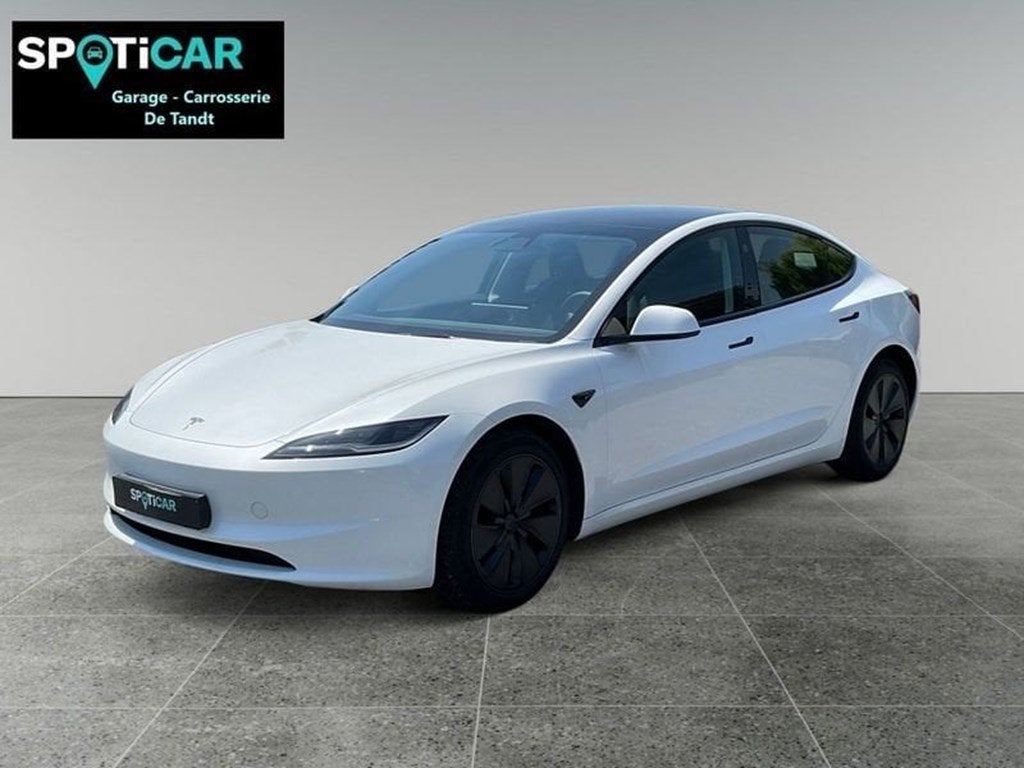 Tesla Model 3 Standard RWD 283 Pk Pano,Leder,GPS, Autopilot, Auto's, Tesla, USB, 283 pk, Wit, Berline