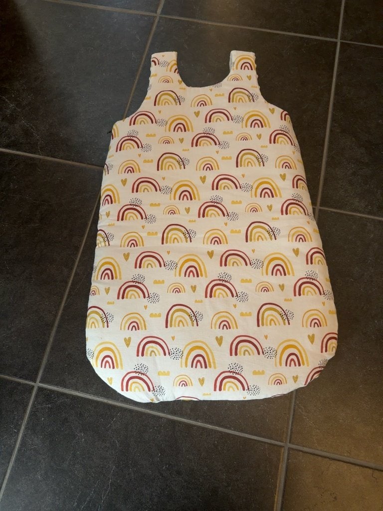 Gigoteuse bébé réversible – Motif arc-en-ciel & tissu gaufré, Enlèvement, Neuf, Gigoteuse ou Couverture d'emmaillotage