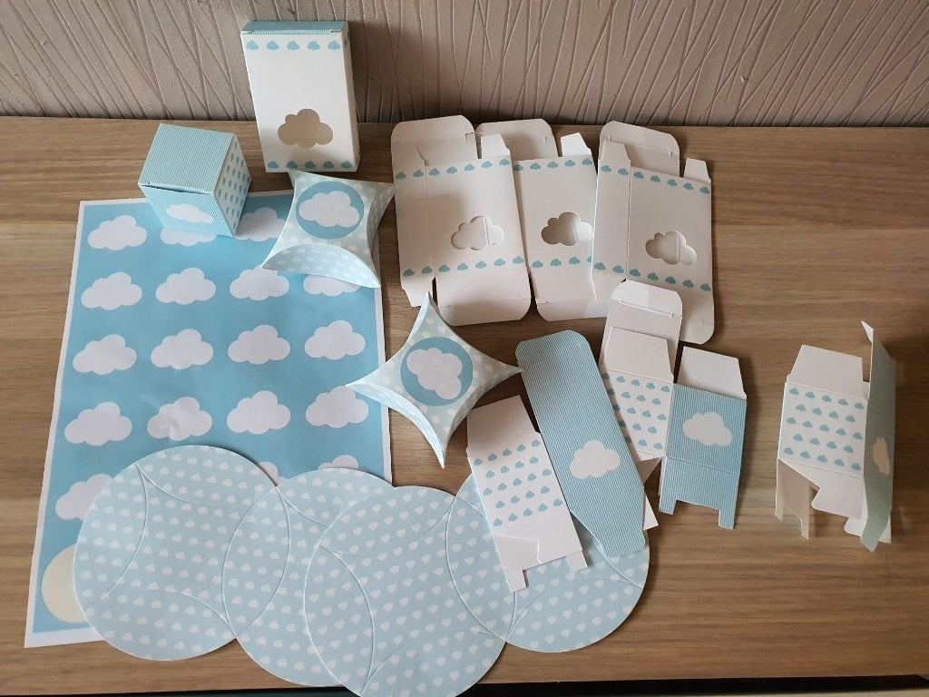 Wolk thema blauw collectie UITVERKOOP, Enlèvement ou Envoi, Neuf, Cadeau d'accouchement