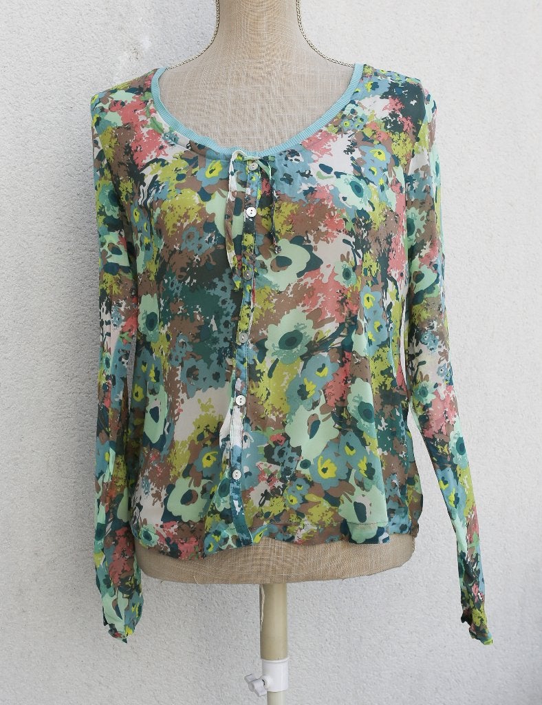 Prachtige S/M Sandwich-blouse, Kleding | Dames, Sandwich, Ophalen of Verzenden, Zo goed als nieuw, Maat 36 (S)