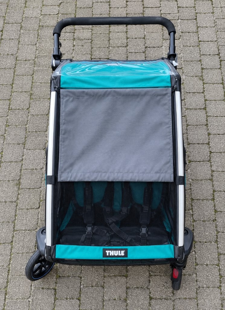 Thule fietskar (charliot lite 2), Vélos & Vélomoteurs, Pliable, Comme neuf, Enlèvement, Thule / Chariot