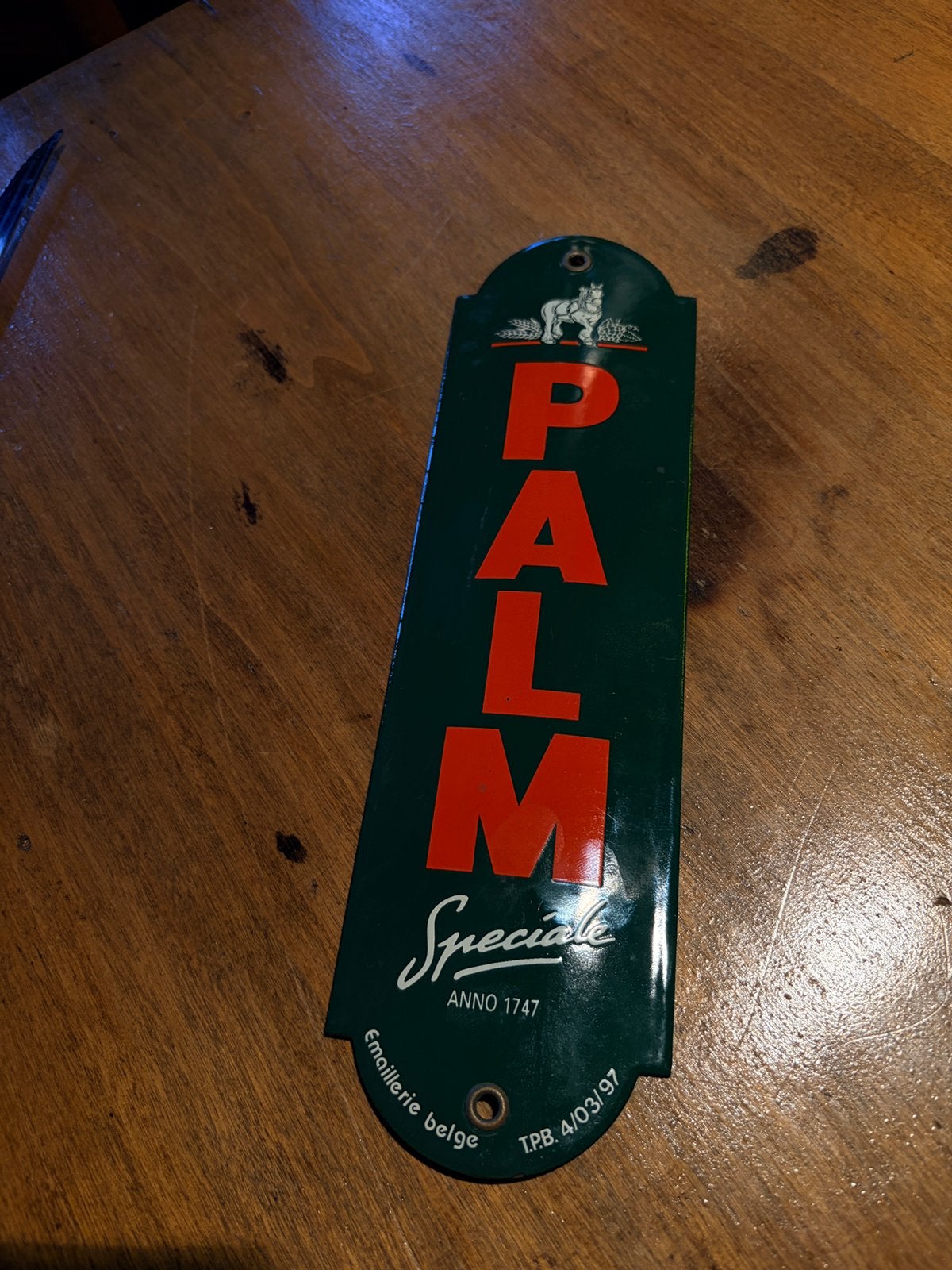 Deurplaatje PALM, Ophalen of Verzenden, Zo goed als nieuw, Palm