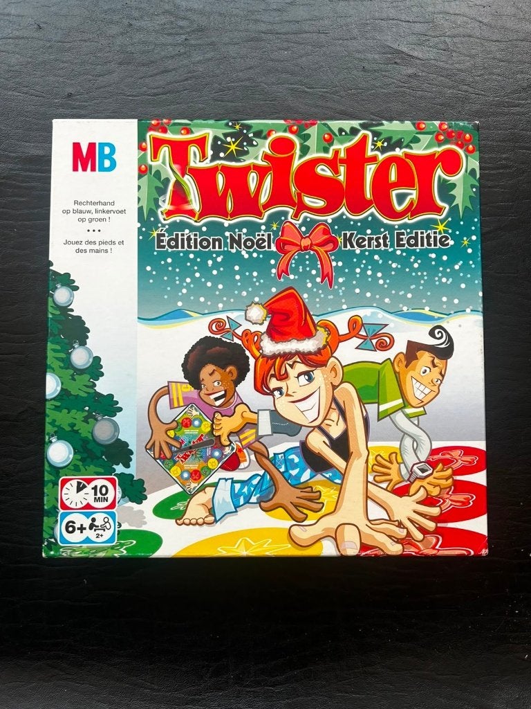 Twister Kerst Editie – MB, Een of twee spelers, Ophalen of Verzenden, Gebruikt, MB spellen