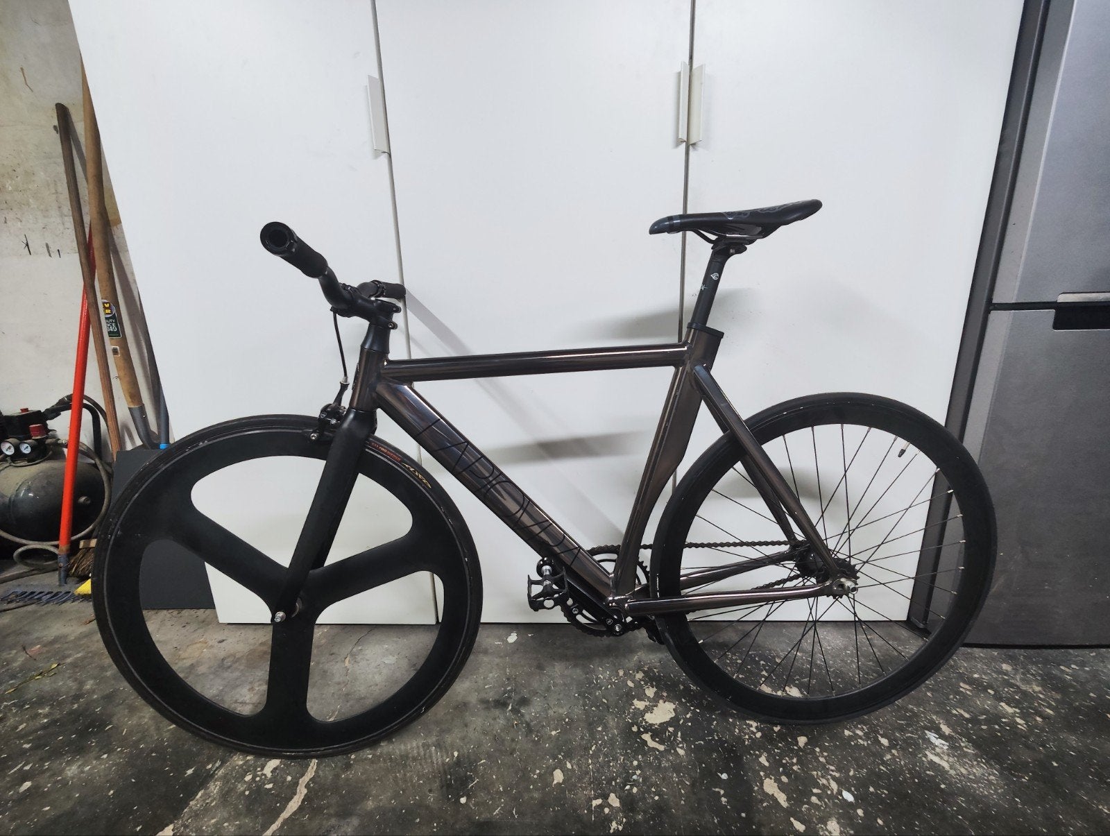 Custom BLB La Piovra ATK Fixie - Maat M/L (Cinelli & 5-Spoke, Minder dan 10 versnellingen, Gebruikt, Aluminium, Ophalen