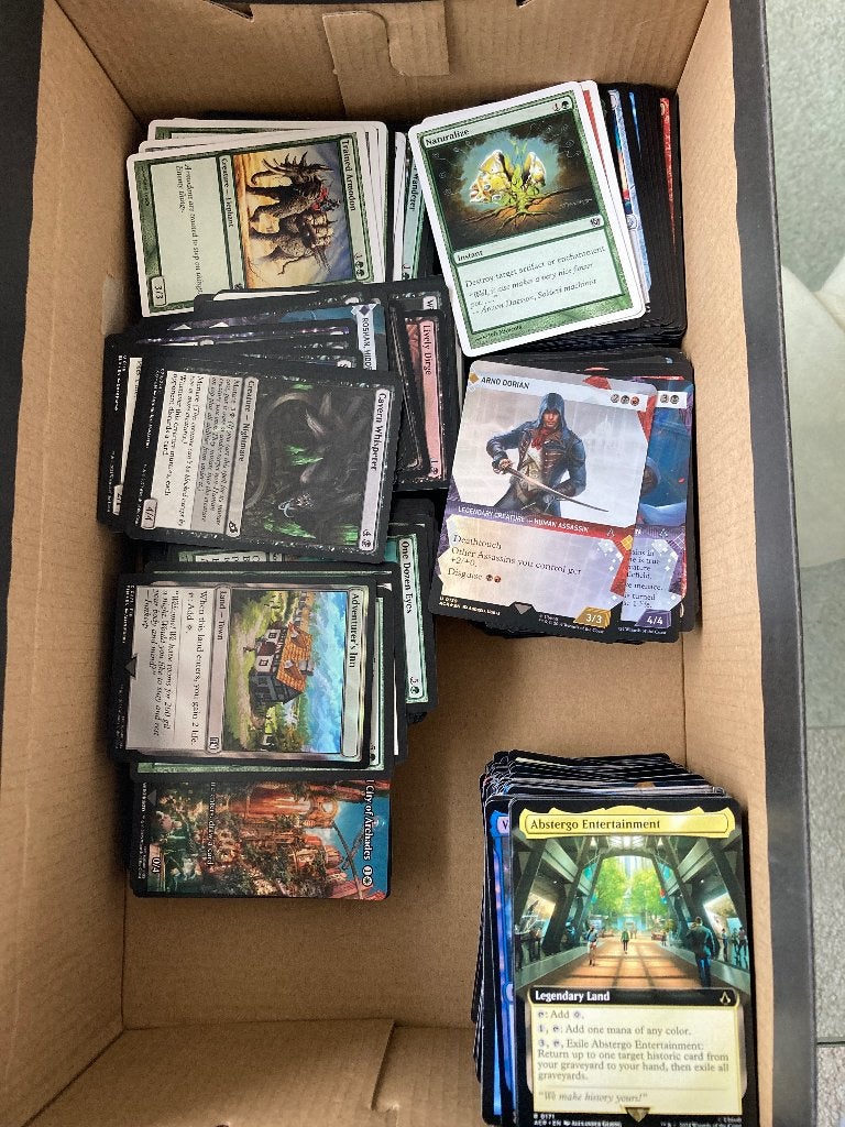 Magic the gathering 231 rares/mythics + comm/uncommons, Ophalen, Zo goed als nieuw, Meerdere kaarten