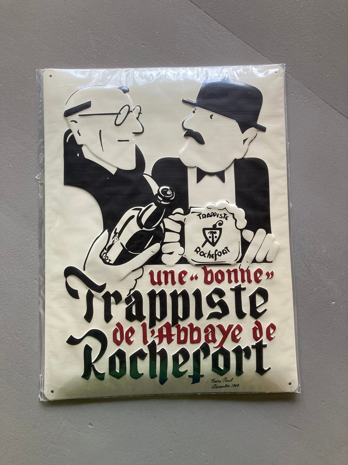 Rochefort trappist, Verzamelen, Ophalen of Verzenden, Zo goed als nieuw, Reclamebord