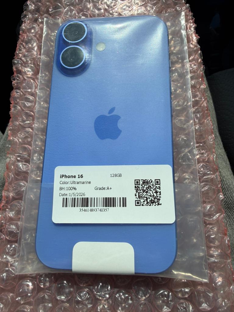 Iphone 16 ultramarine 128Gb nieuw!!, Telecommunicatie, Ophalen, 128 GB, Blauw, Nieuw