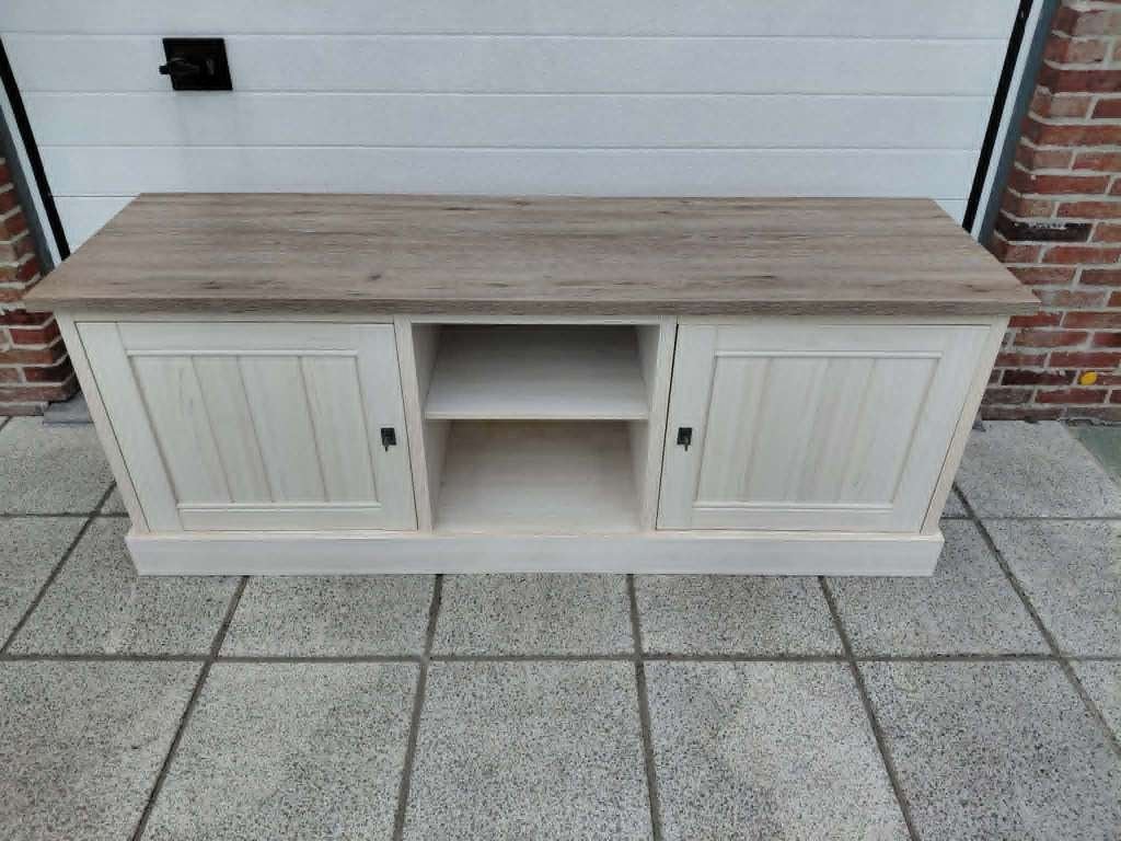 Tv-meubel 172cm - decor - lariks & bruine eik, Enlèvement, Comme neuf, Landelijk