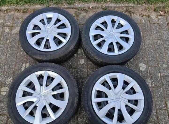 Opel staal 5x110 met winterbanden, Ophalen