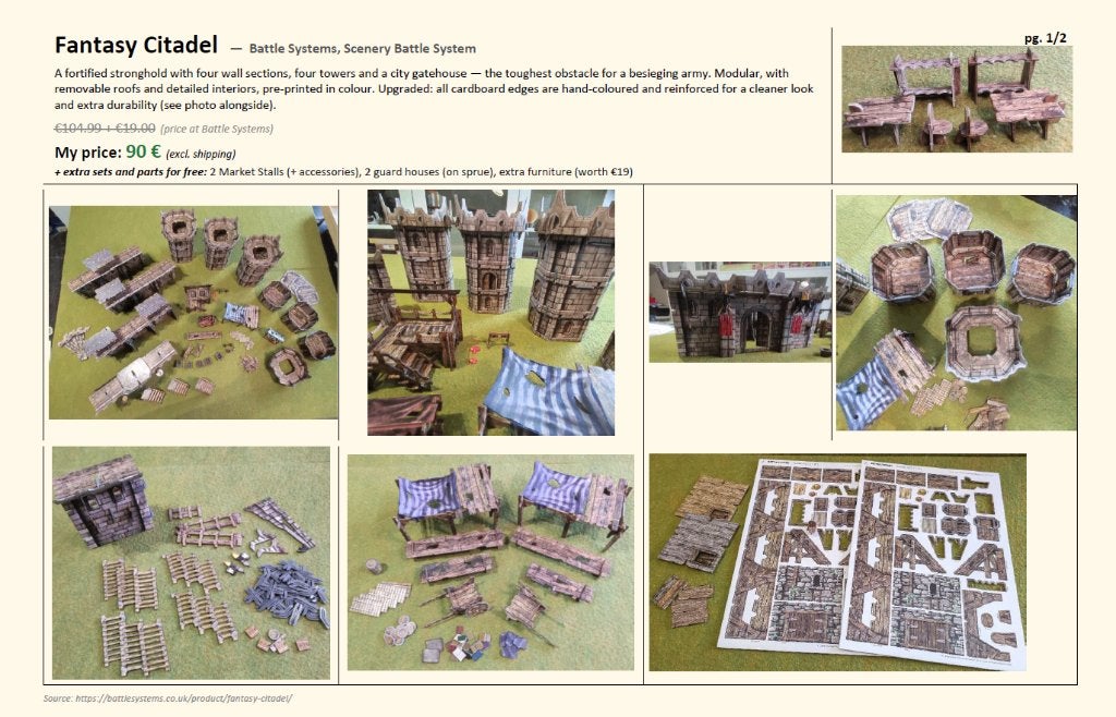Fantasy Citadel - Battle Systems Terrain, Enlèvement ou Envoi, Neuf, Autres types, Accessoires