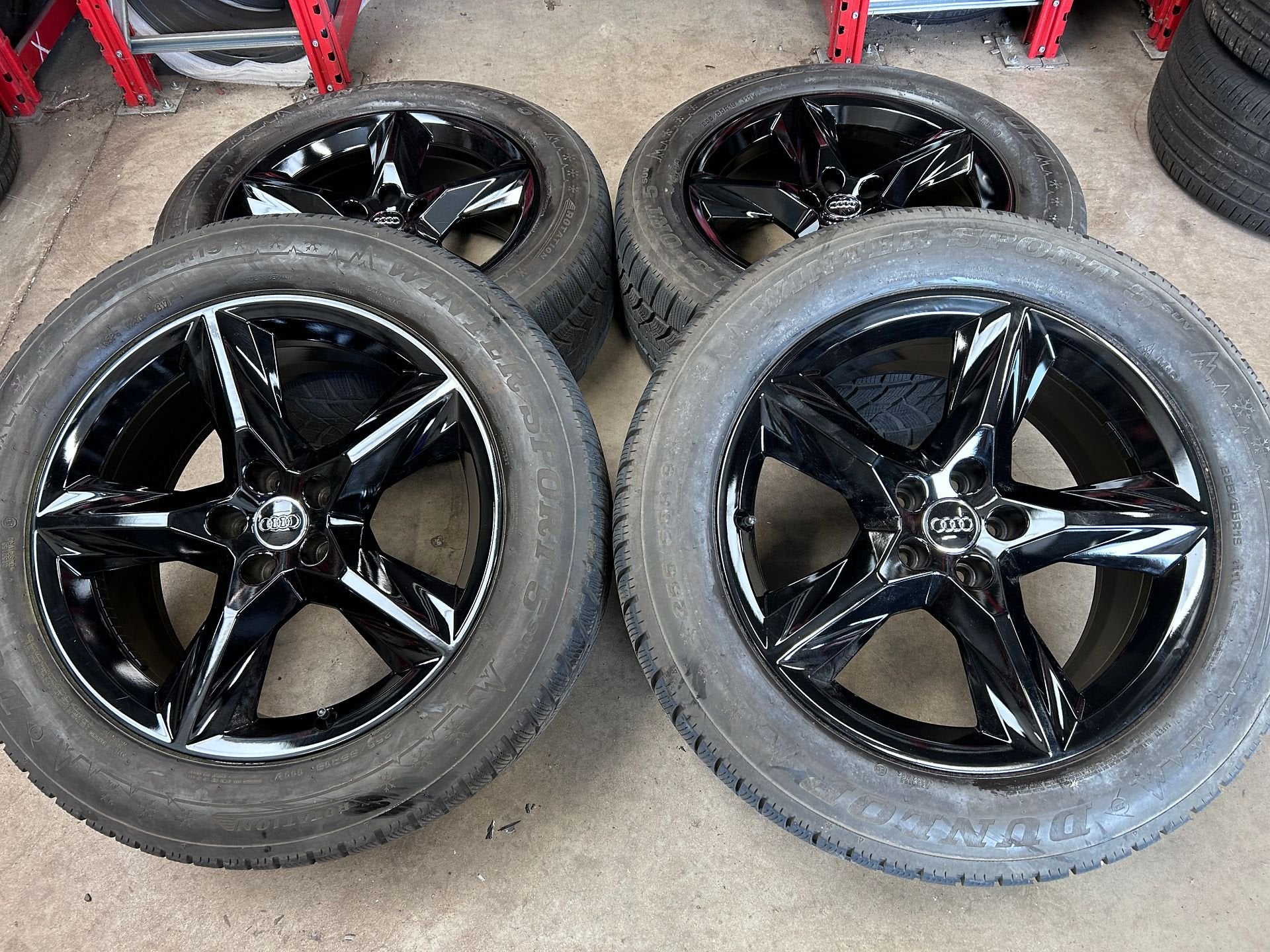 ✅ Diversen 19 inch originele velgen + winterbanden Audi Q7, 19 inch, Gebruikt, 255 mm, -