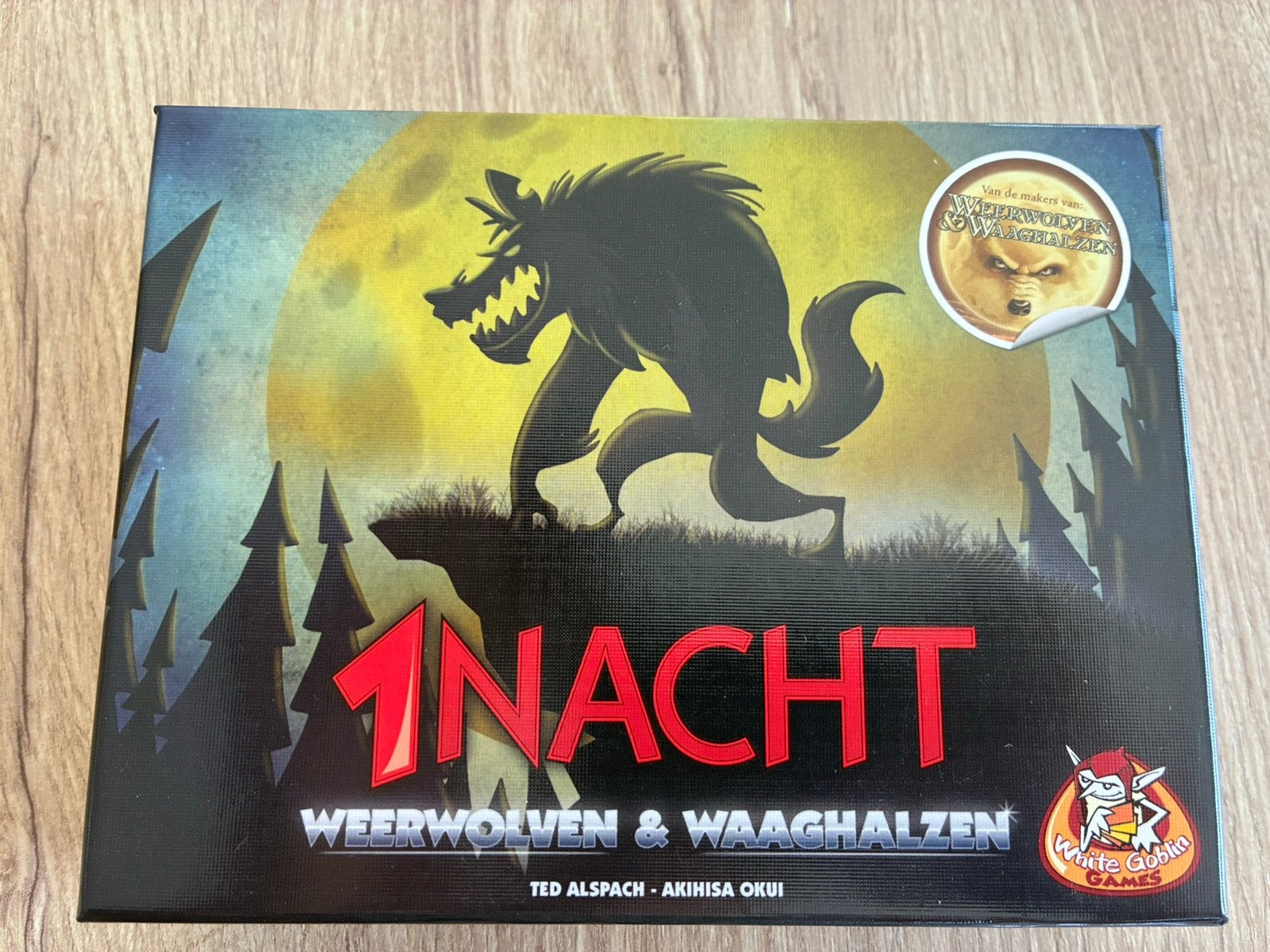 Gezelschapsspel 1 Nacht weerwolven en waaghalzen, Drie of vier spelers, Ophalen, Nieuw, Reisspel