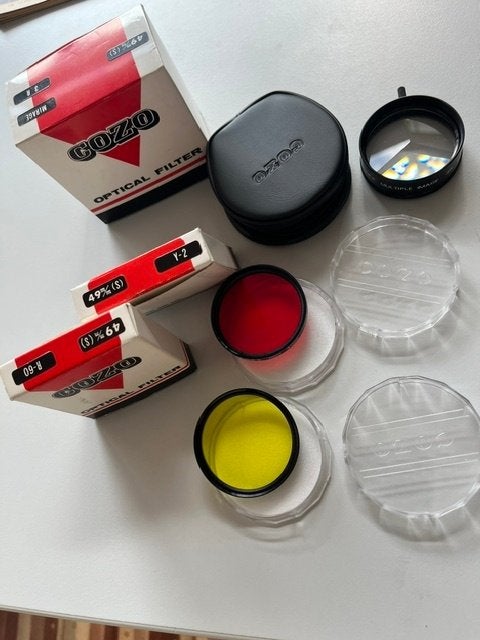 filters voor fototoestel 49mm lenzen merk Cozo (japan), Ophalen of Verzenden, Zo goed als nieuw, Minder dan 50 mm, Effectfilter