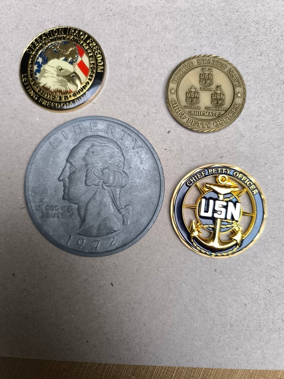 Lot Amerikaanse Militaire munten, Ophalen