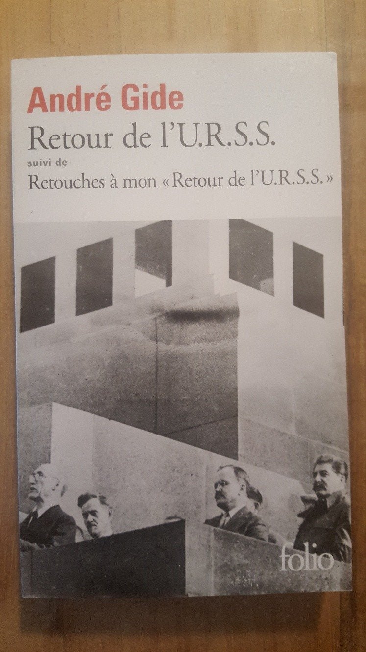 André Gide : Le Retour de l'URSS
(En français) NOUVEAU

Rout, Enlèvement ou Envoi