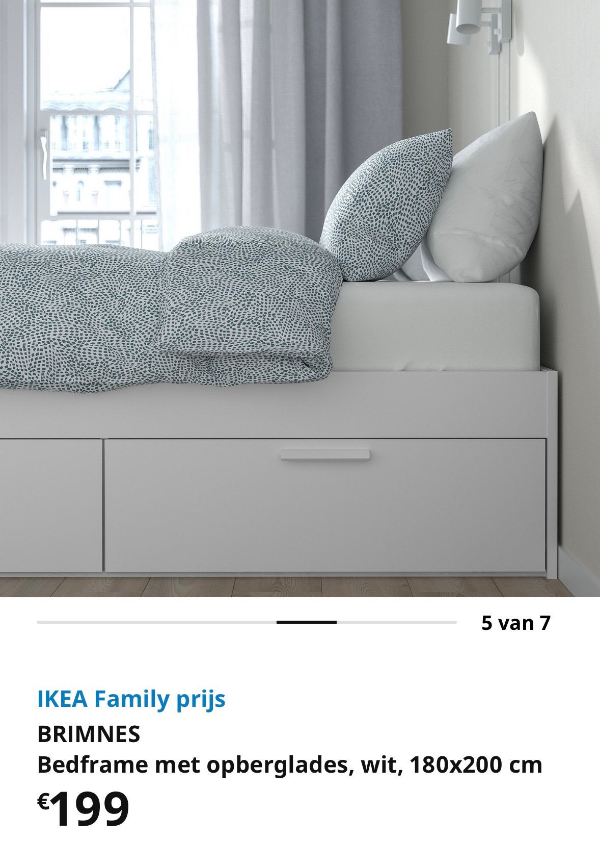 ikea brimnes : 4 lades wit, Huis en Inrichting, Ophalen, Zo goed als nieuw, Tweepersoons, Wit
