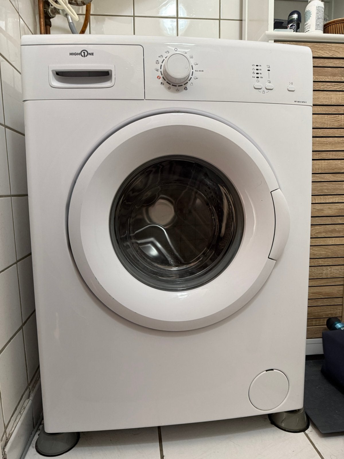 Lave-linge hublot 5 kg HIGH ONE, 4 à 6 kg, Enlèvement, Comme neuf, Chargeur frontal