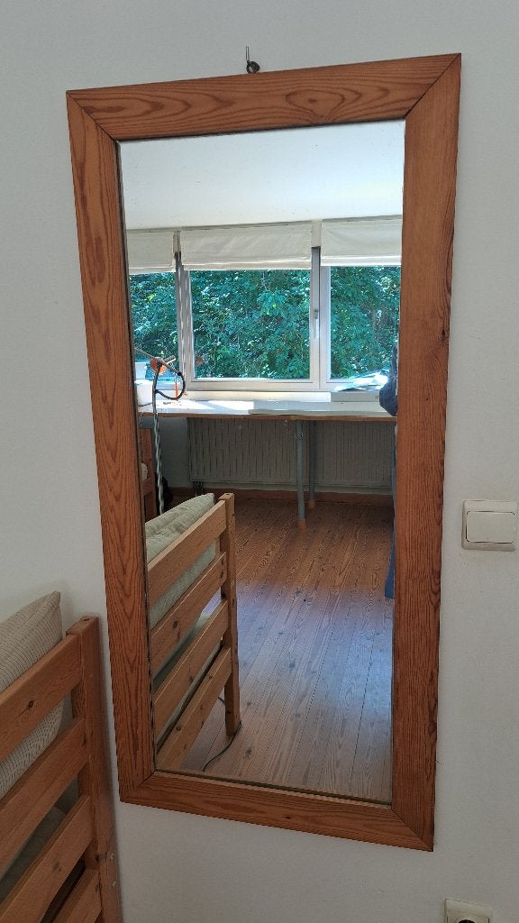 Spiegel, Huis en Inrichting, Ophalen, Gebruikt, 100 tot 150 cm, Rechthoekig
