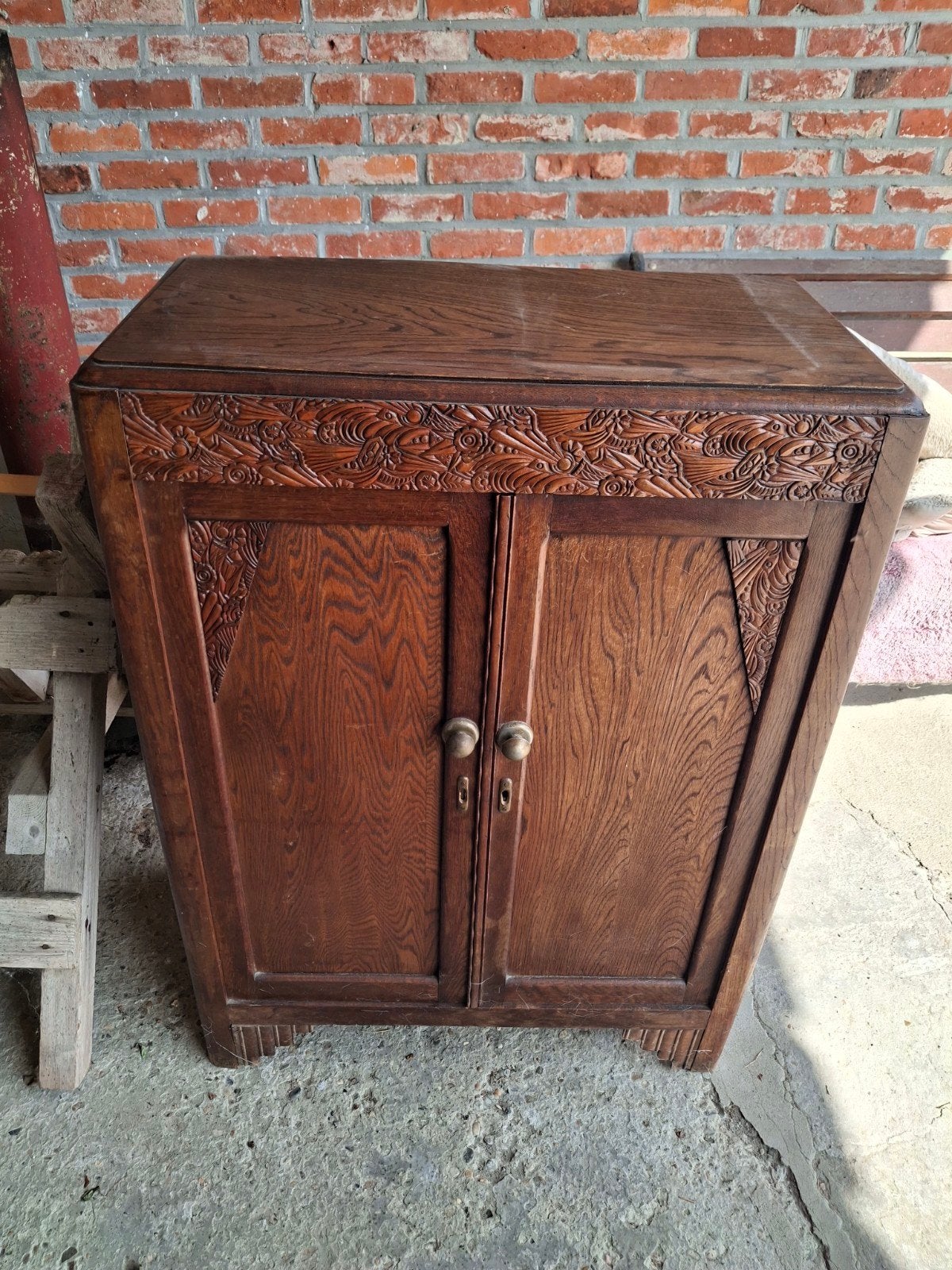 Gratis...Houten kast, Enlèvement